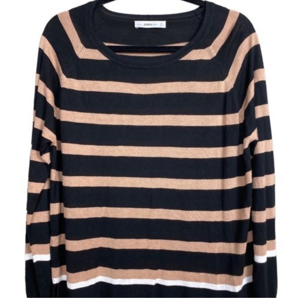 Zara Striped Black Sweater